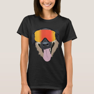German Shepherd X Border Collie With Ski Goggles T-Shirt
