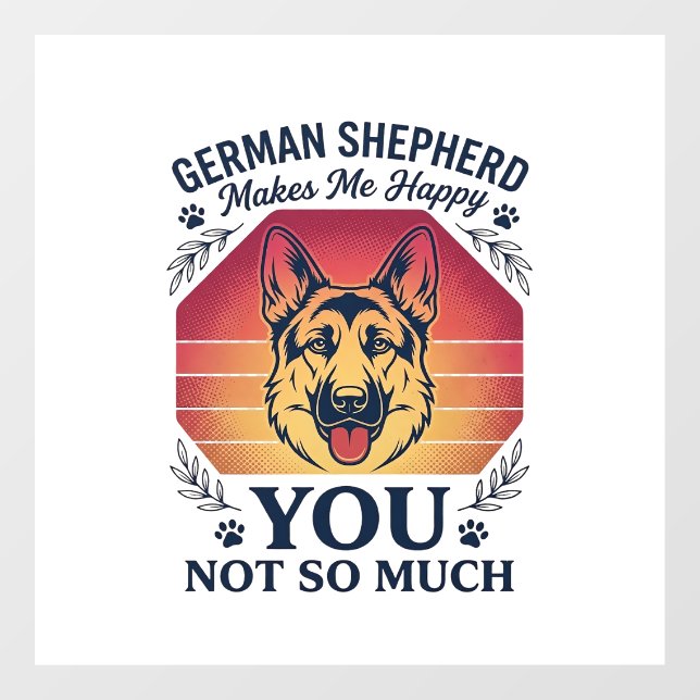 German Shepherd You Dog Retro Sunset Paws_1 (Sheet)