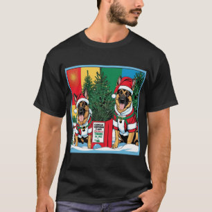 German Shepherds Are Running A Christmas Tree Lot T-Shirt
