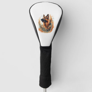 German Shepherds in Oceanic Elegance Golf Head Cover