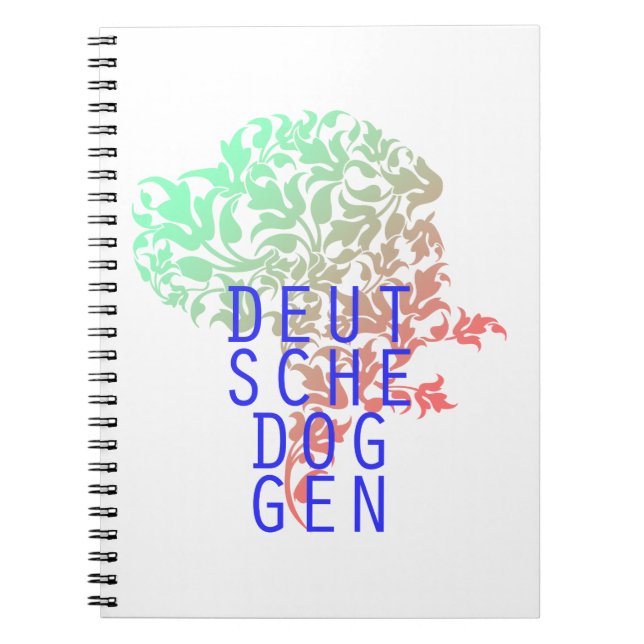 German Shepherds Sheet Head Notebook (Front)