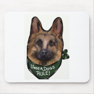 German Shepherds Underdog Mouse Pad