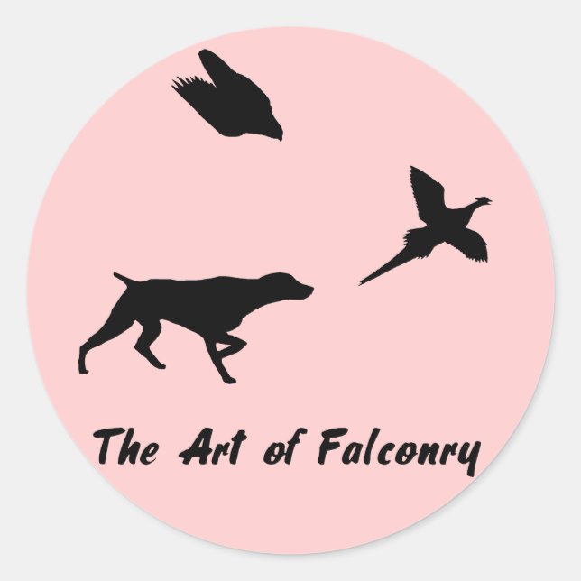 German Shorthair Pointer and Falconry Sticker (Front)