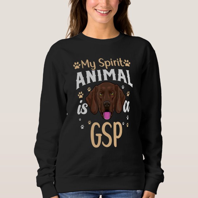 German Shorthair Pointer Apparel Gsp Dog  2 Sweatshirt (Front)