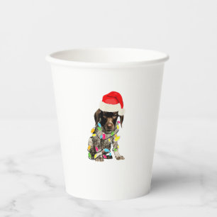 German Shorthair Pointer Christmas Design Paper Cups