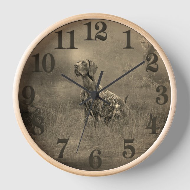 German Shorthair Pointer Clock (Front)