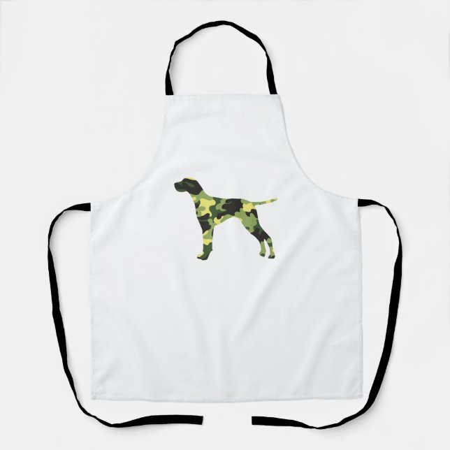 German Shorthair Pointer _ Dog Camouflage Silhouet Apron (Front)