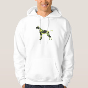 German Shorthair Pointer _ Dog Camouflage Silhouet Hoodie