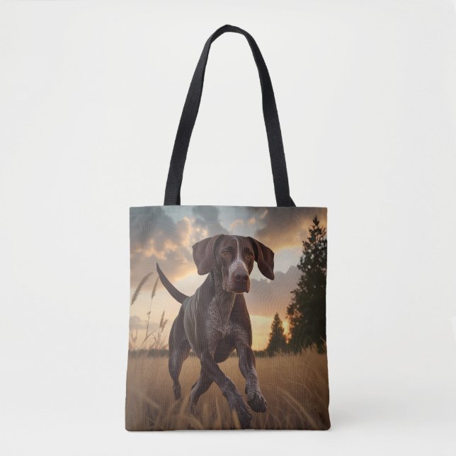 German Shorthair Pointer Elegant Shoulder Tote Bag (Front)