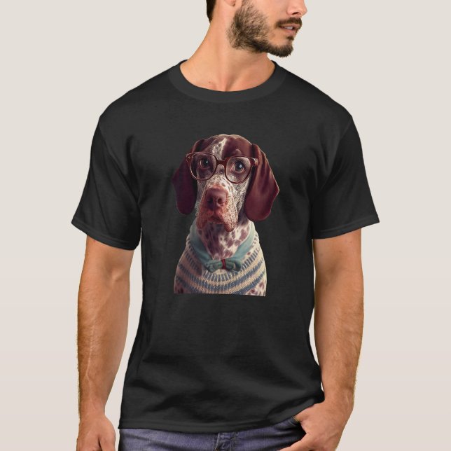 German Shorthair Pointer  GSP Mum DAD  1 T-Shirt (Front)