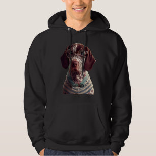 German Shorthair Pointer GSP Mum Dad Hoodie