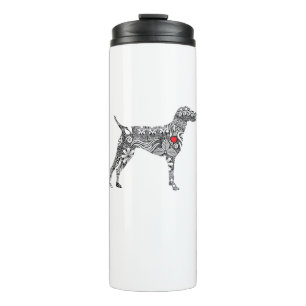 German Shorthair Pointer I GSP Dog Mum I Love Hear Thermal Tumbler