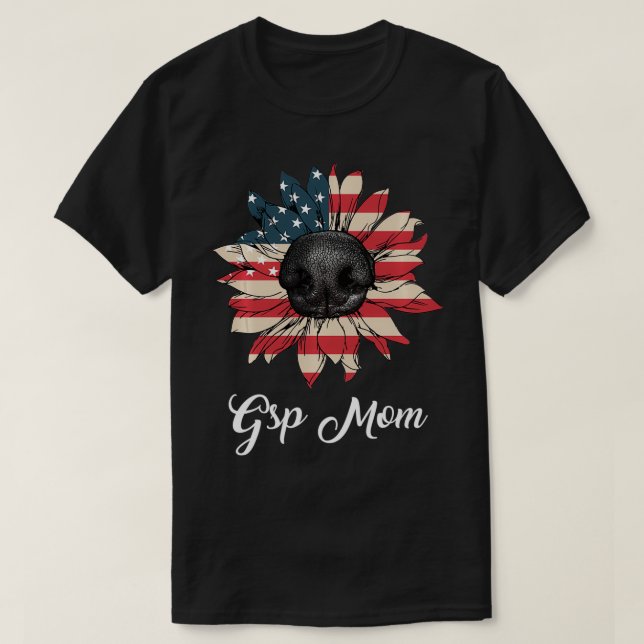 German Shorthair Pointer Love GSP MOM Mother Short T-Shirt (Design Front)