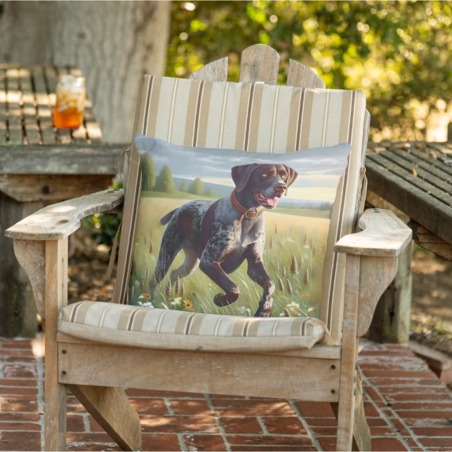 German Shorthair Pointer Running Cushion (Chair)