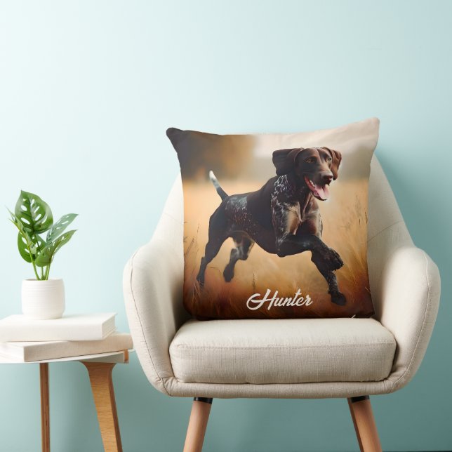German Shorthair Pointer Running Cushion (Chair)