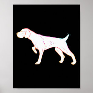 German Shorthair Pointer Sticker Poster