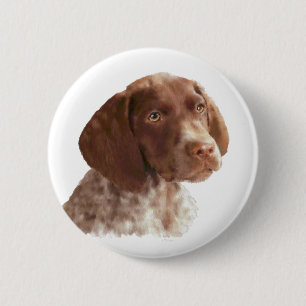 German Shorthair Puppy 6 Cm Round Badge