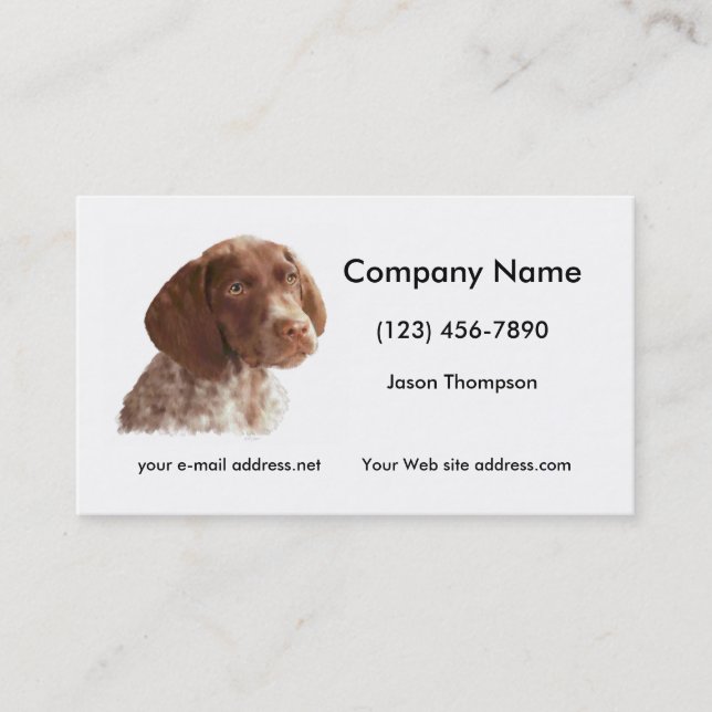 German Shorthair Puppy Business Card (Front)