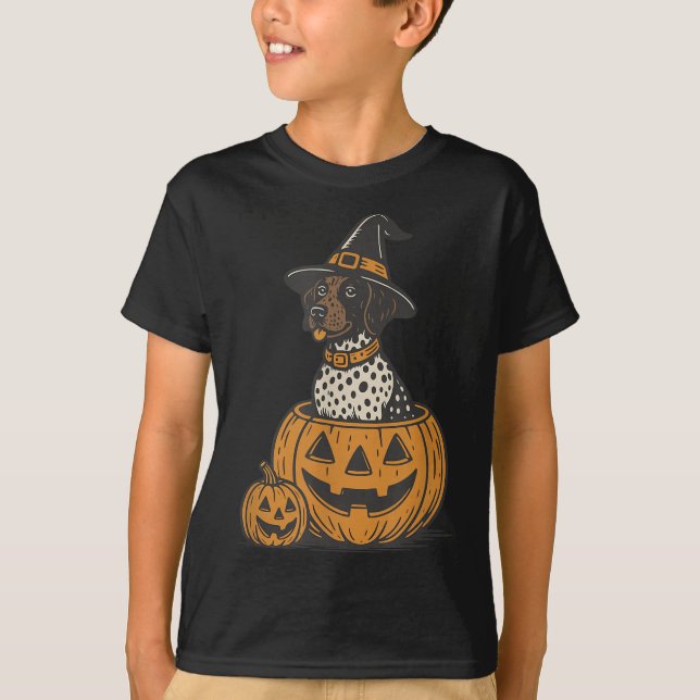German Shorthaired Inter Halloween Gsp Dog Mum Dog T-Shirt (Front)