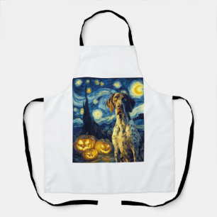 German Shorthaired Pointer 1 Cute Dog Halloween Ja Apron