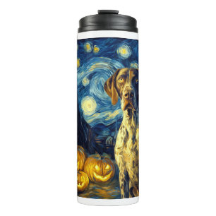 German Shorthaired Pointer 1 Cute Dog Halloween Ja Thermal Tumbler