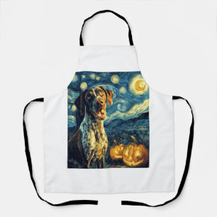 German Shorthaired Pointer 2 Cute Dog Halloween Ja Apron