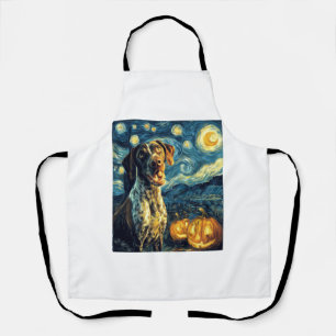 German Shorthaired Pointer 2 Cute Dog Halloween Ja Apron