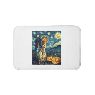 German Shorthaired Pointer 2 Cute Dog Halloween Ja Bath Mat