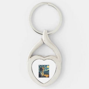 German Shorthaired Pointer 2 Cute Dog Halloween Ja Key Ring