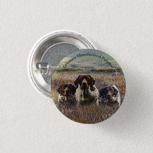 German Shorthaired Pointer 3 Cm Round Badge