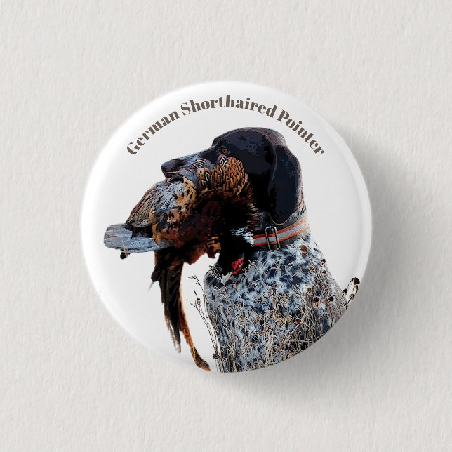 German Shorthaired Pointer  3 Cm Round Badge (Front)