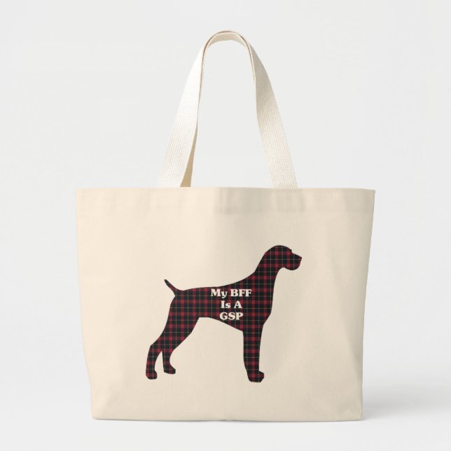 GERMAN SHORTHAIRED POINTER BFF LARGE TOTE BAG (Front)