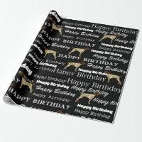 German Shorthaired Pointer Birthday Paper, GSP,