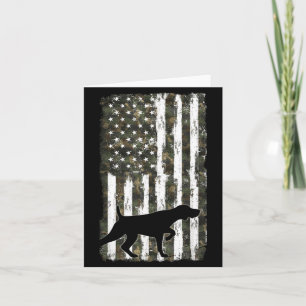 German Shorthaired Pointer Camouflage American Card