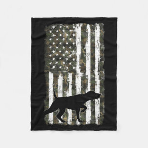 German Shorthaired Pointer Camouflage American Fleece Blanket