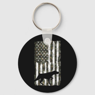 German Shorthaired Pointer Camouflage American Key Ring