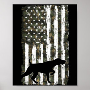 German Shorthaired Pointer Camouflage American Poster