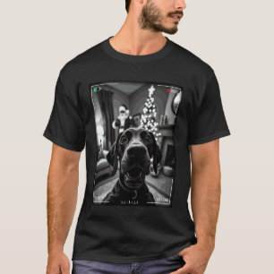 German Shorthaired Pointer Catches Santa On Camera T-Shirt