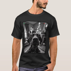 German Shorthaired Pointer Catches Santa On Camera T-Shirt