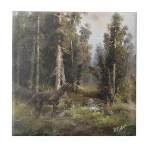 German Shorthaired pointer   Ceramic Tile