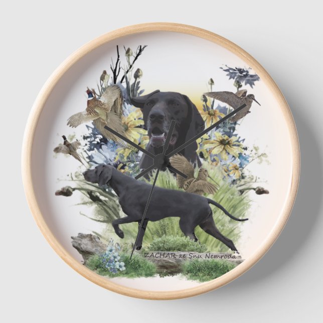 German Shorthaired Pointer   Clock (Front)