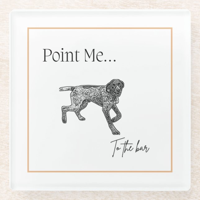 German Shorthaired Pointer Coaster (Front)