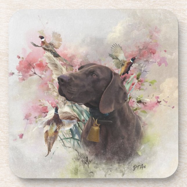 German shorthaired pointer  coaster (Front)