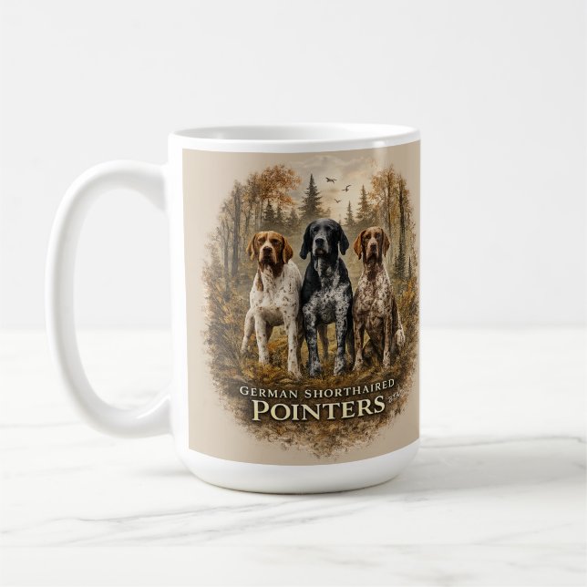 German Shorthaired Pointer  Coffee Mug (Left)