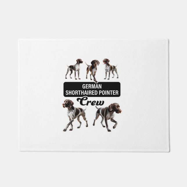 German Shorthaired Pointer Crew  Doormat (Front)