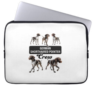 German Shorthaired Pointer Crew Laptop Sleeve