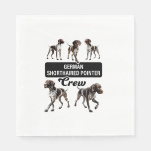 German Shorthaired Pointer Crew Napkin