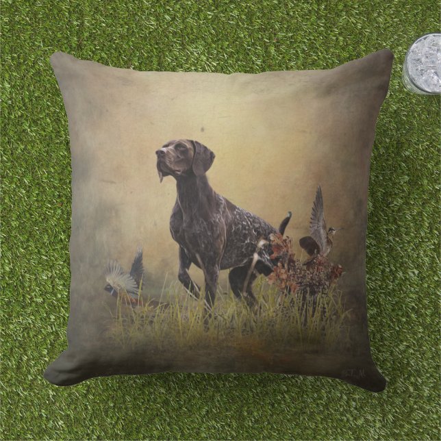 German Shorthaired Pointer   Cushion (Grass)