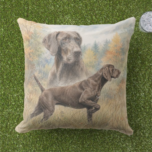 German Shorthaired Pointer  Cushion (Grass)