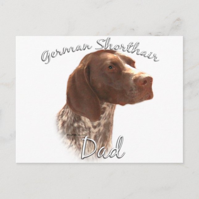 German Shorthaired Pointer Dad 2 Postcard (Front)